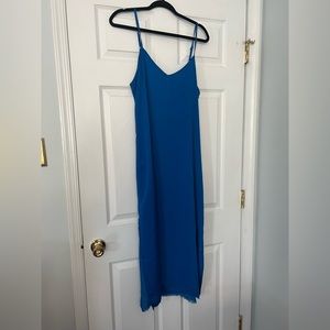 NWT aerie silky royal blue slip dress.
